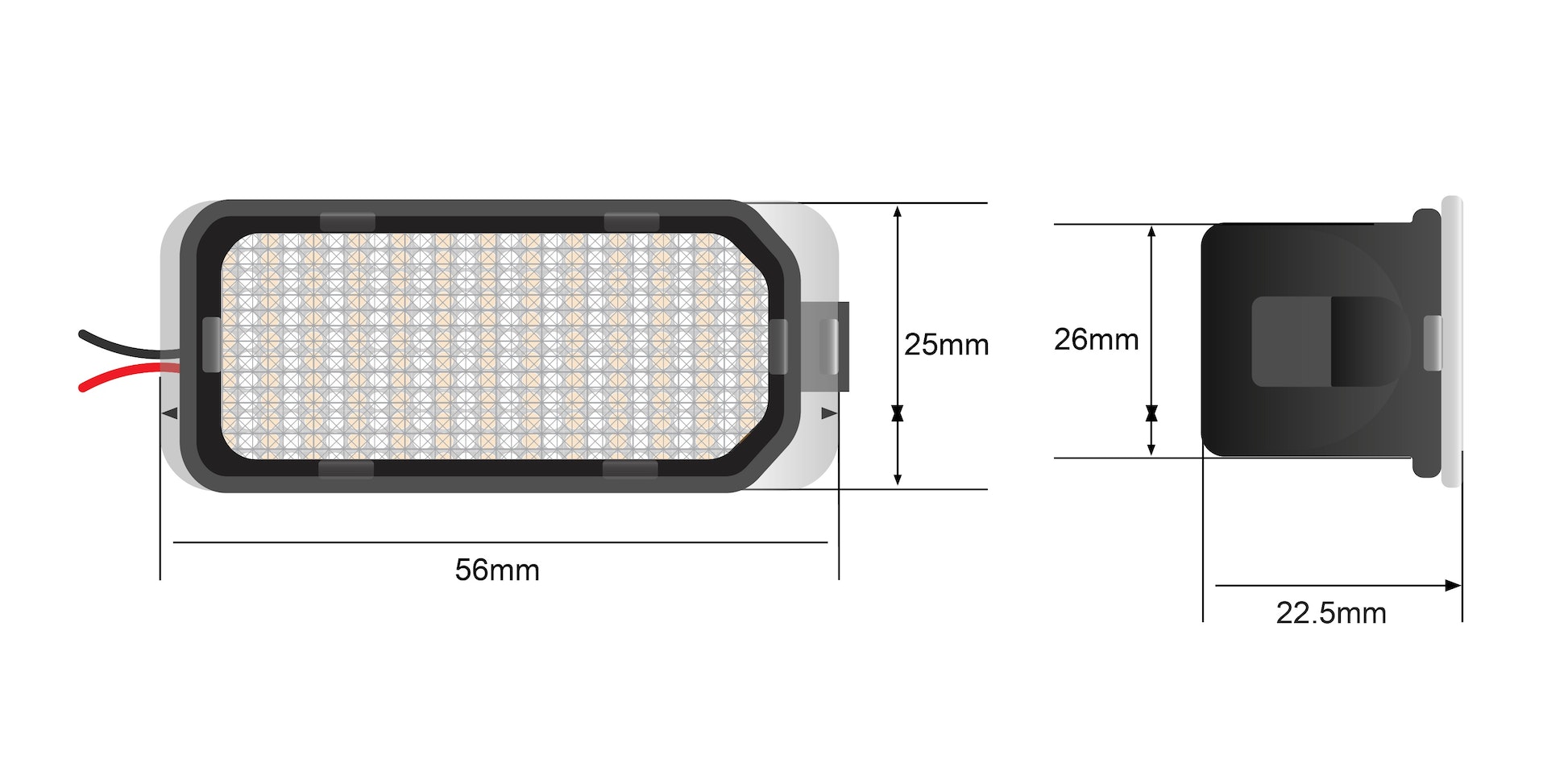Ford Ranger LED License plate light
